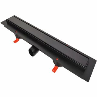 Душевой лоток Veconi Klasik Black 850 V850KB с Черной матовой решеткой под плитку